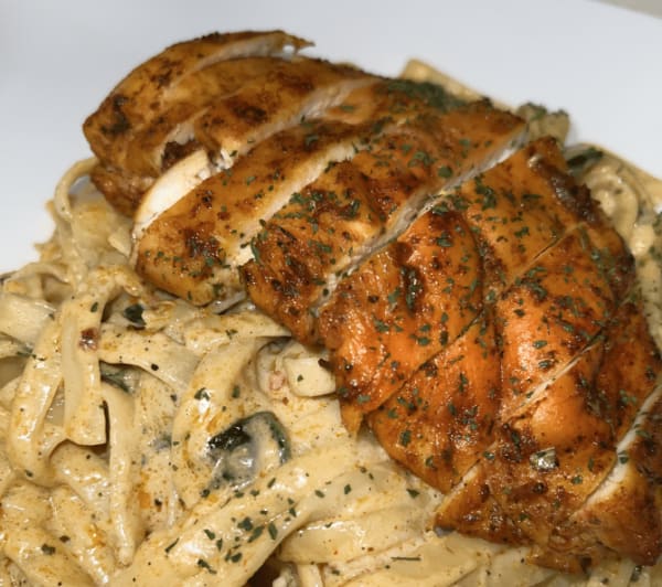 program transformation testimonial image from Cajun Chicken Pasta