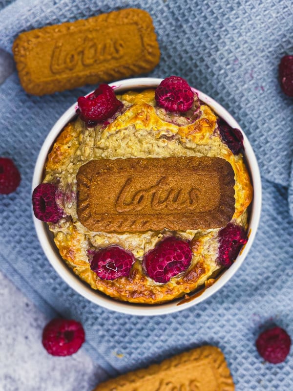 program transformation testimonial image from Baked Oats: Biscoff Raspberry Baked Oats