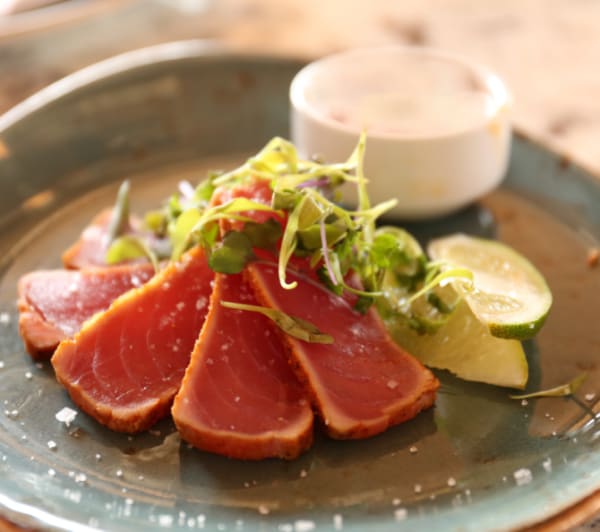 program transformation testimonial image from Seared Ahi Tuna Salad with Avocado Dressing