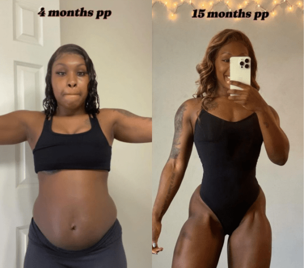 program transformation testimonial image from My Postpartum Transformation