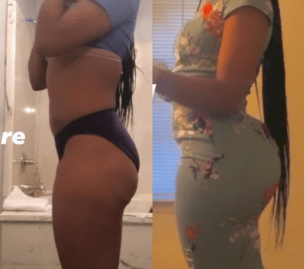 program transformation testimonial image from My Glute Transformation