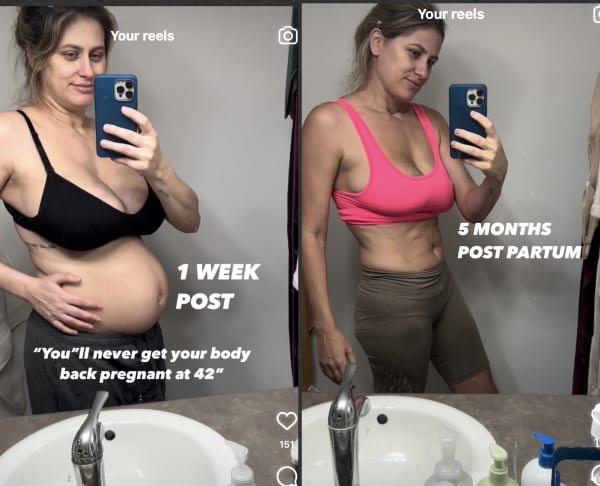 program transformation testimonial image from My Post-Partum Transformation at Age 42