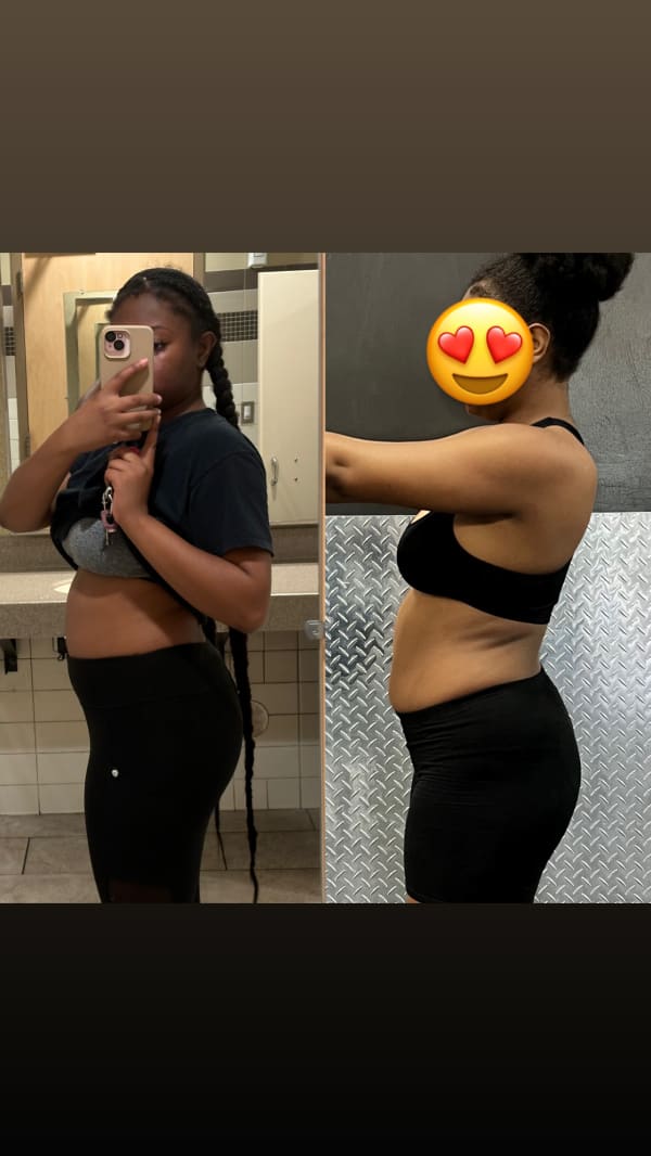program transformation testimonial image from Alex 🖤