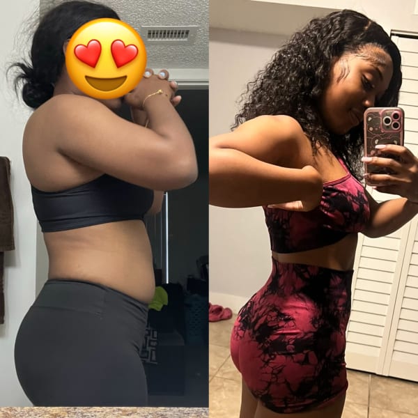 program transformation testimonial image from Channy🖤