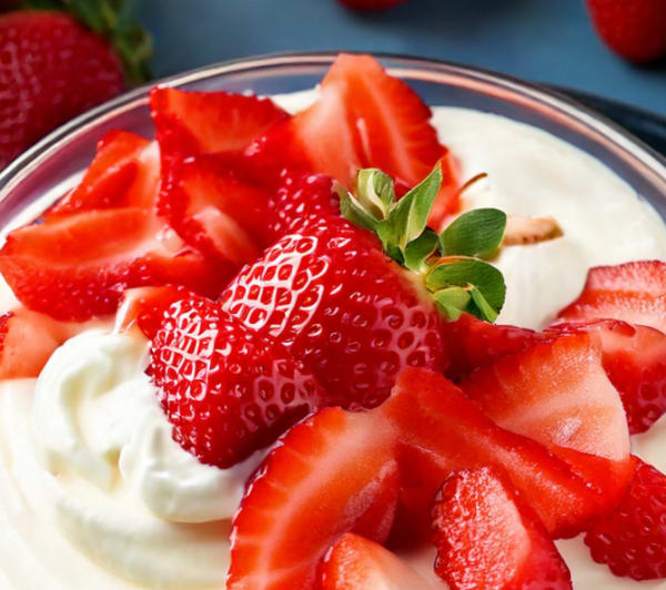 program transformation testimonial image from Nonfat Greek Yogurt with Strawberries & Whipped Cream