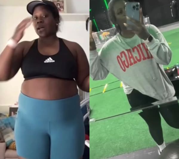 program transformation testimonial image from Baby Fat💨