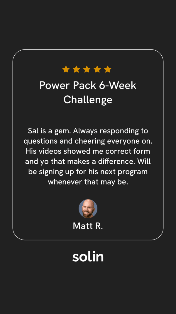program transformation testimonial image from Matt R.