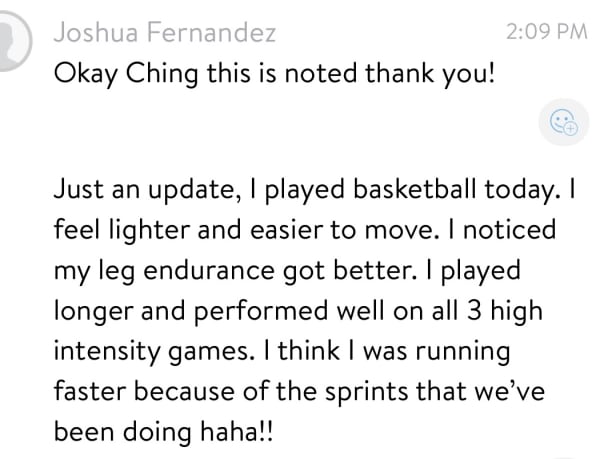 program transformation testimonial image from Joshua