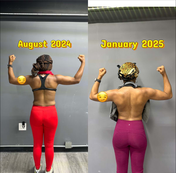 program transformation testimonial image from 🔥Fierce.F.I.T. Back transformation- Hard work pays off🔥