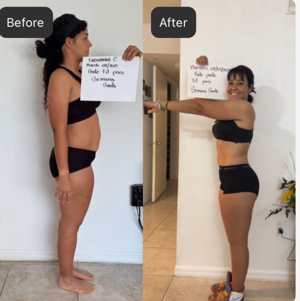 program transformation testimonial image from Antes & Despúes