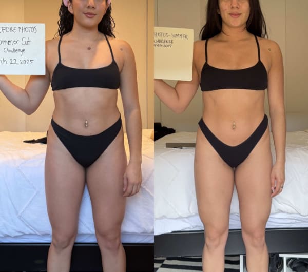 program transformation testimonial image from Eimy's 6 Week Client Transformation