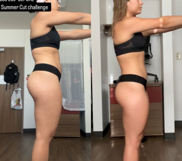 program transformation testimonial image from Catalina's 6 Week Client Transformation