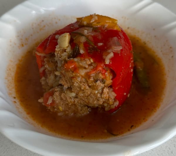 program transformation testimonial image from Stuffed Bell Pepper