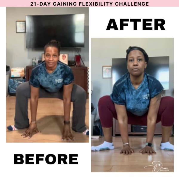program transformation testimonial image from Hip Flexibility Transformation