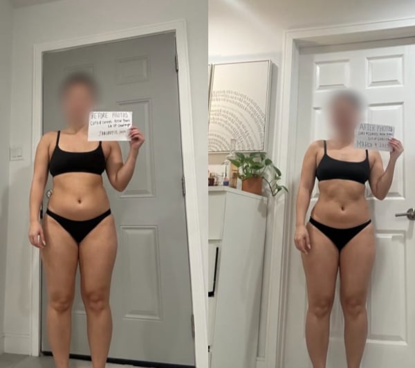 program transformation testimonial image from client transformation ❤️‍🔥