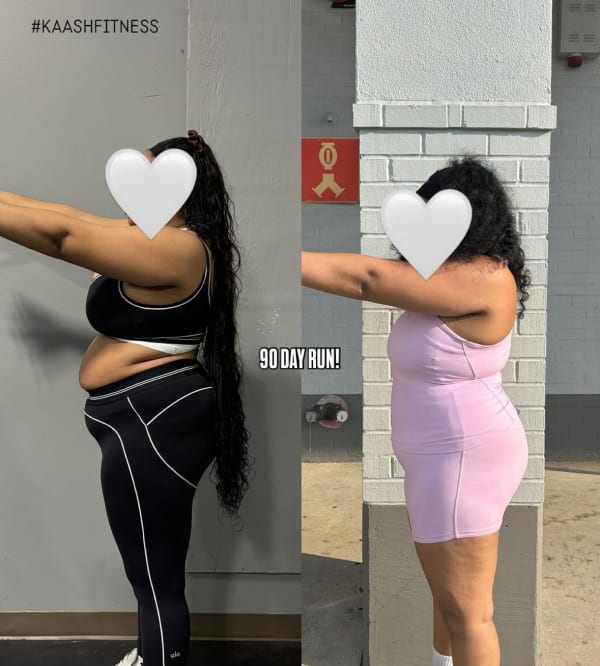 program transformation testimonial image from KAASH KWEEN TRANSFORMATION