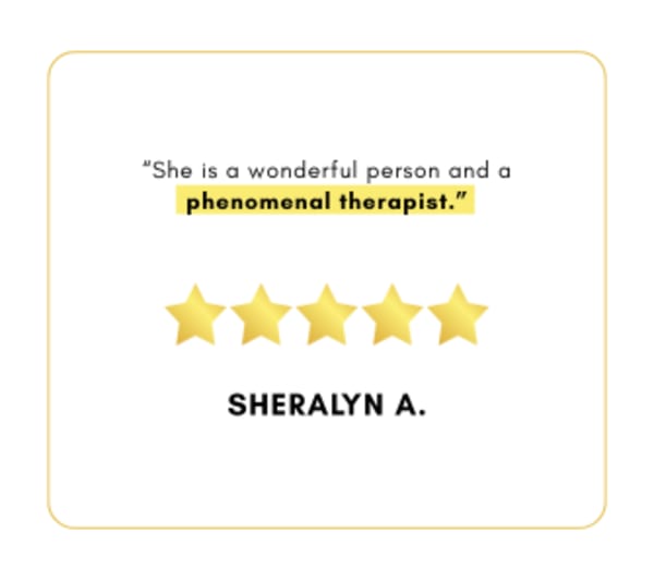program transformation testimonial image from Sheralyn A.