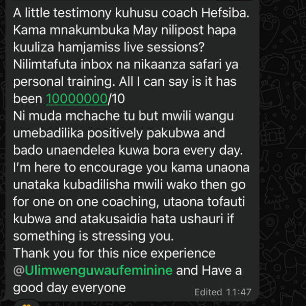 program transformation testimonial image from Goodie 💅 