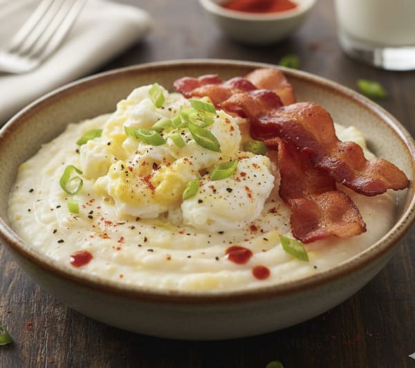 program transformation testimonial image from High-Protein Grits Bowl