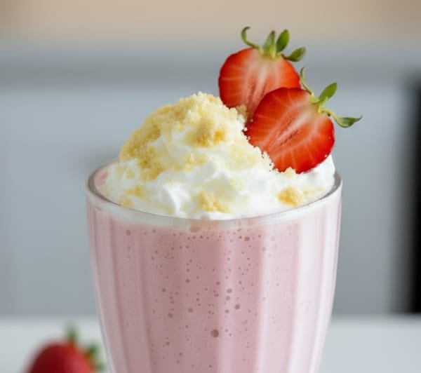 program transformation testimonial image from Strawberry Shortcake Protein Shake