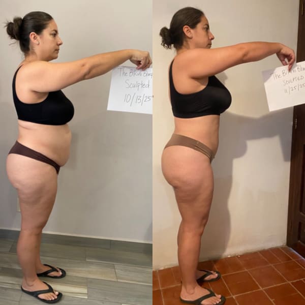 program transformation testimonial image from Jennifer's 6-week progress