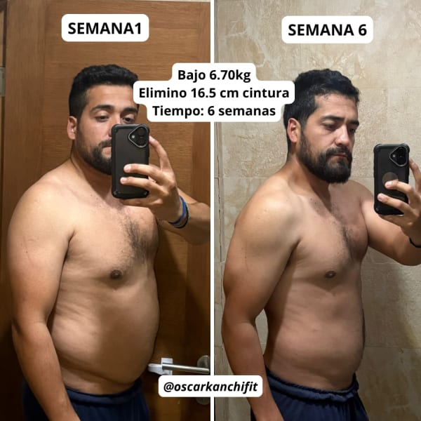 program transformation testimonial image from Transformación en 6 semanas