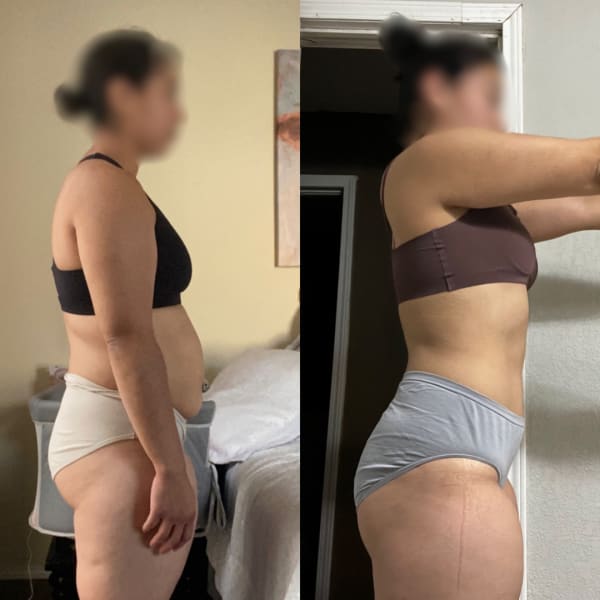 program transformation testimonial image from PCOS Client -20 lbs