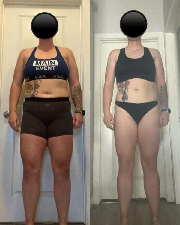 program transformation testimonial image from 20lbs Down!