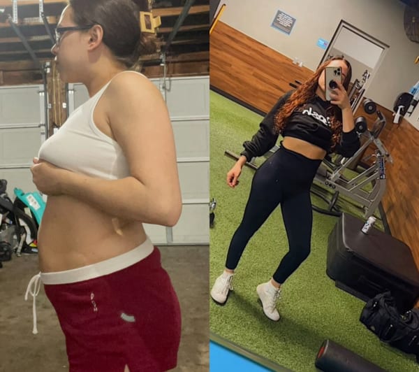 program transformation testimonial image from Mom Bod transformation 