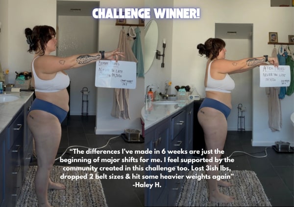 program transformation testimonial image from Haley H.