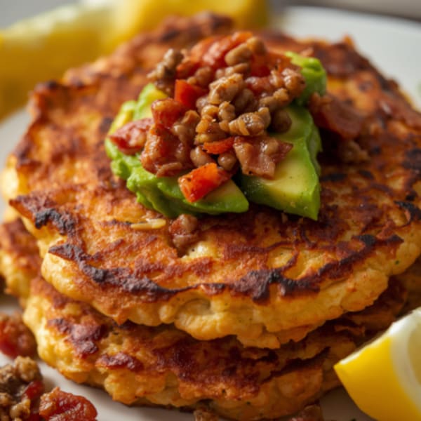 program transformation testimonial image from Sweet Veg Fritters with Mince