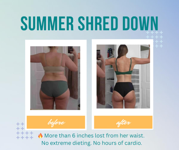 program transformation testimonial image from Mommy Make OVer Winner
