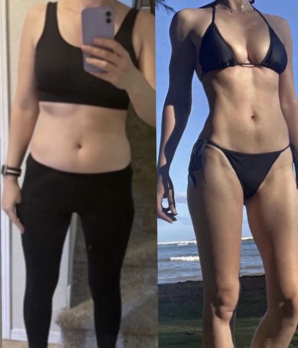 program transformation testimonial image from Fat Loss/ body recomp