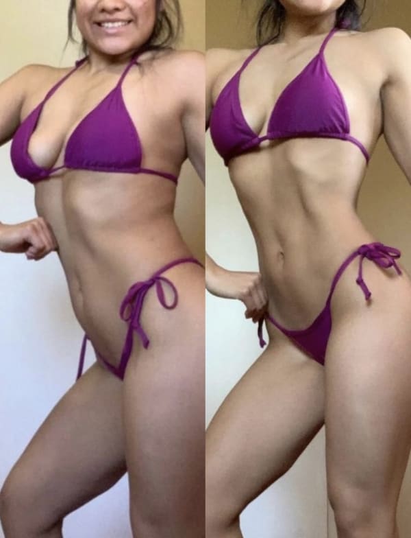 program transformation testimonial image from Bikini Body Challenge