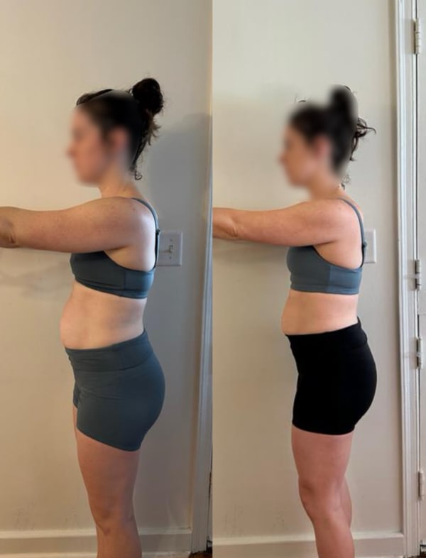 program transformation testimonial image from 4 week transformation
