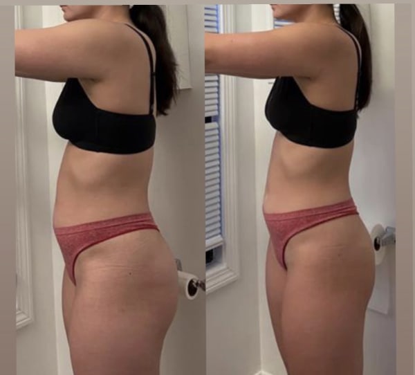 program transformation testimonial image from 6 week transformation