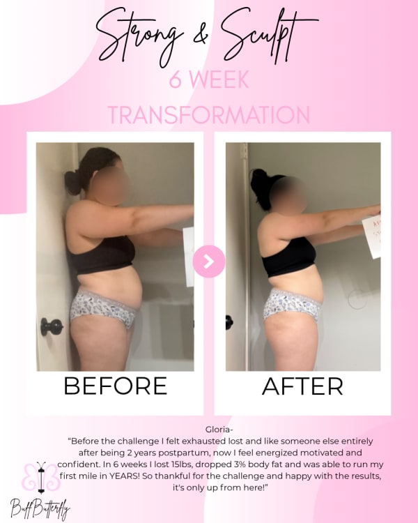 program transformation testimonial image from Gloria