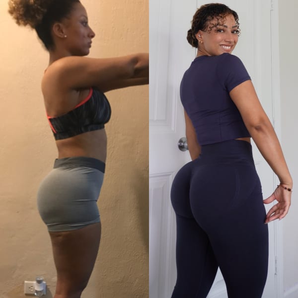 program transformation testimonial image from It didn’t happen overnight. It happened with structure, progressive overload, and consistency.