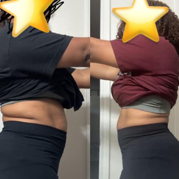 program transformation testimonial image from Mimi - 1 - month transformation