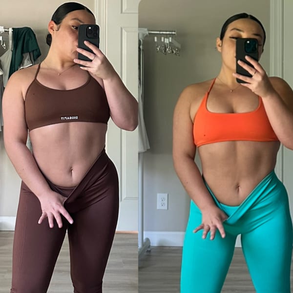 program transformation testimonial image from Just 4 1/2 weeks apart