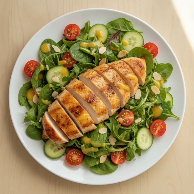 Pan-Seared Chicken and Greens Salad