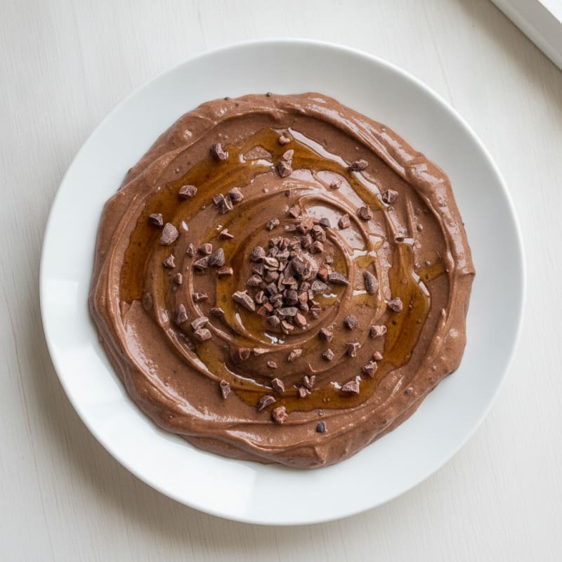 Silky Chocolate Protein Pudding with Greek Yogurt