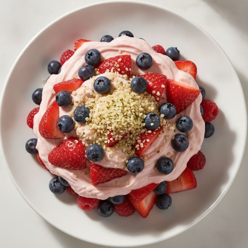 Creamy Protein Yogurt Parfait with Mixed Berries