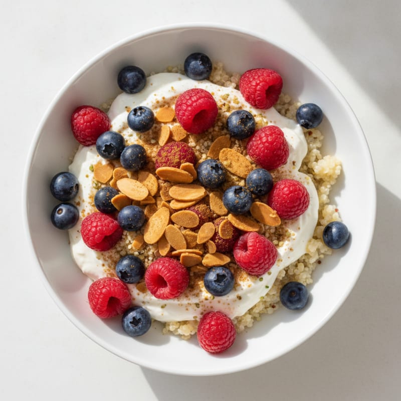 Berry Quinoa Power Bowl with Toasted Almonds