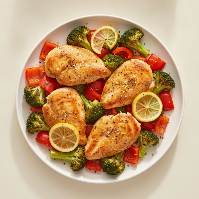 Sheet Pan Lemon Herb Chicken and Veggies