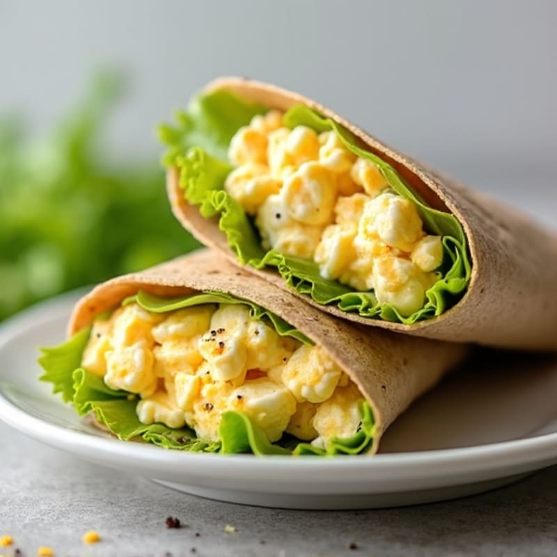 Fresh Creamy Egg Salad Wraps