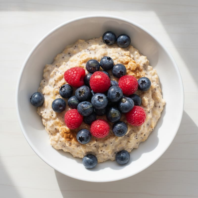 Protein Overnight Oats with Berries