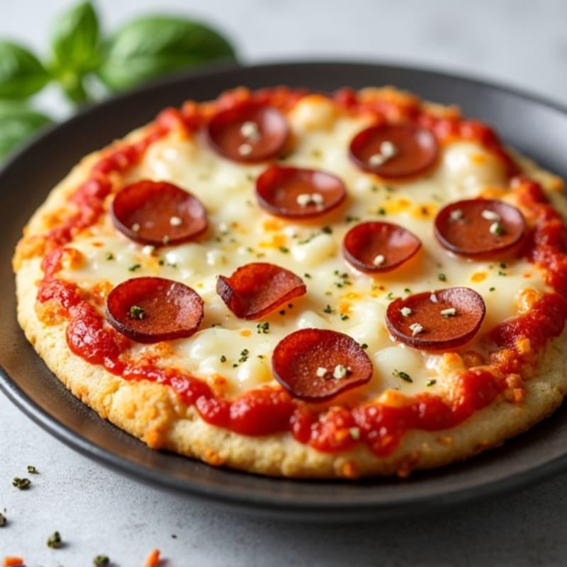 Cauliflower Crust Pizza with Turkey Pepperoni