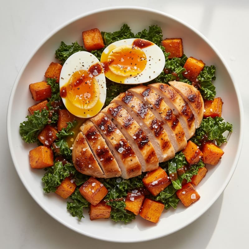 Sweet Potato and Kale Breakfast Bowl