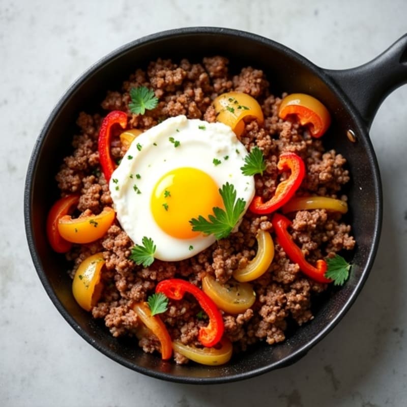 Quick Herb-Seasoned Ground Beef Skillet